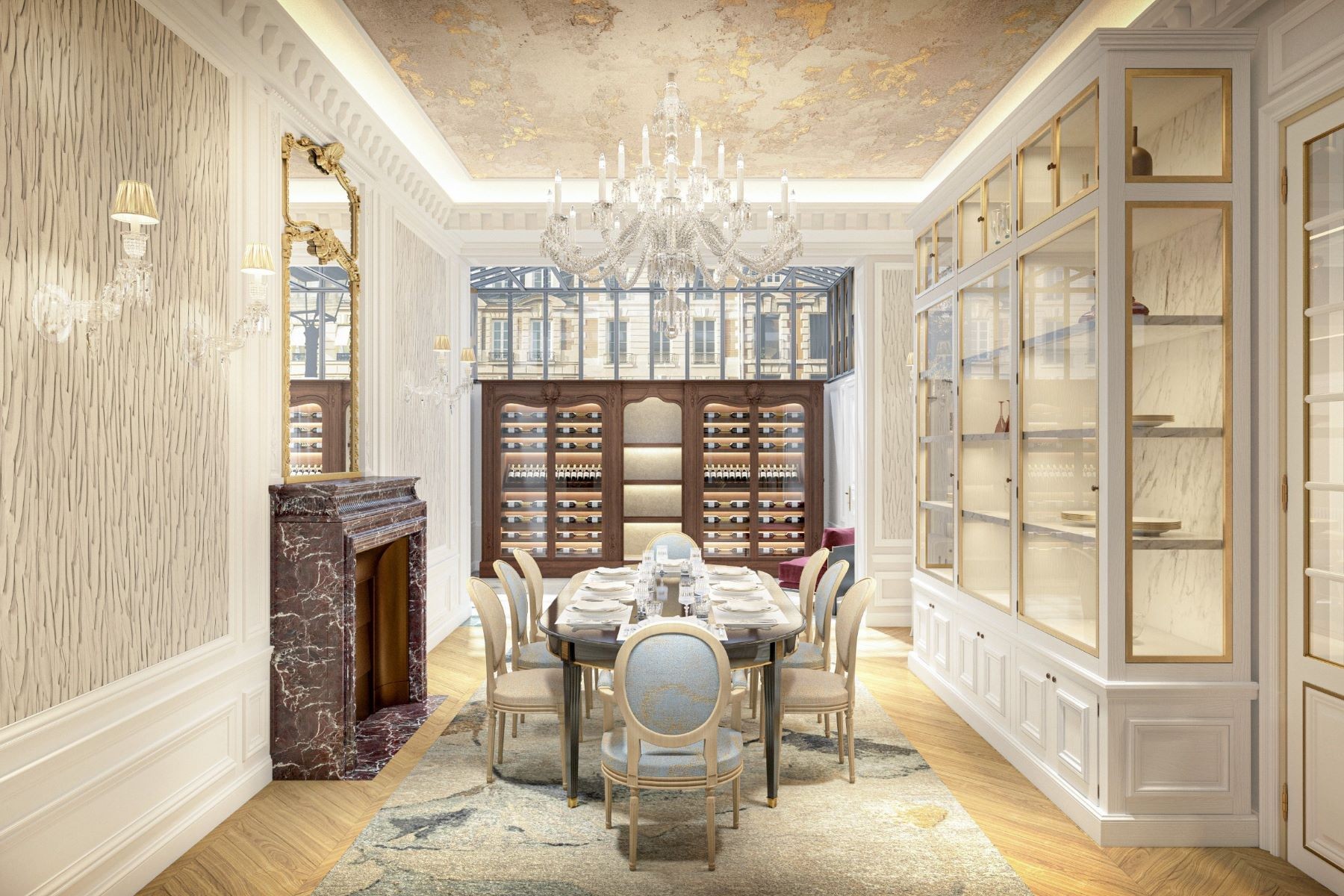 Luxury Mansion For Sale in a Gated Square, Avenue Foch, Paris 16th